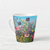 Wildflower Garden Coffee Mok – Bright Blue Sky De (Linkerhoek)