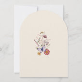 Wildflower Garden Een Baby shower in bloei Kaart (Achterkant)