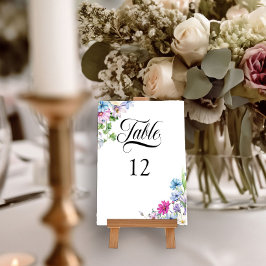 Wildflower Garden Elegante bloemenbruiloft Kaart