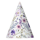 Wildflower Garden First Birthday Party Petten Feesthoedjes (Achterkant)