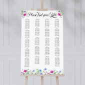Wildflower Garden Flexibele tafel Zitkaart Poster