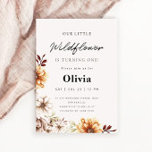 Wildflower Garden Floral eerste verjaardag Kaart