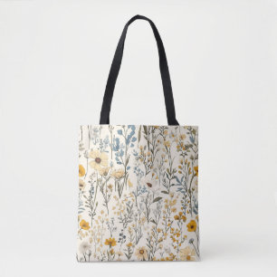 Wildflower Garden Floral Tote Bag