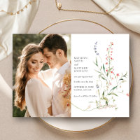 Wildflower Garden Modern Floral Save The Date