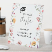 Wildflower Garden My Next Chapter Afstuderen Reclamebord Met Voetstuk (Insitu)