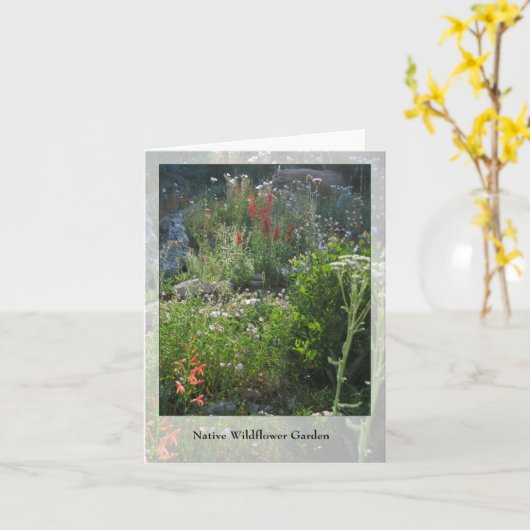 Wildflower Garden - Native Notecard Kaart (Gele Bloem)