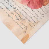 Wildflower Garden op Old Script Decoupage Tissuepapier (Detail)