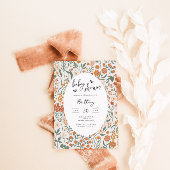 Wildflower Garden Party Genderneutraal Baby shower Kaart