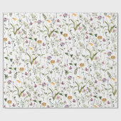 Wildflower Garden Pattern Cadeaupapier (Vlak)