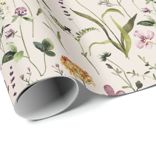 Wildflower Garden Pattern Cadeaupapier (Rol Hoek)