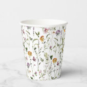 Wildflower Garden Pattern Papieren Bekers (Rechts)