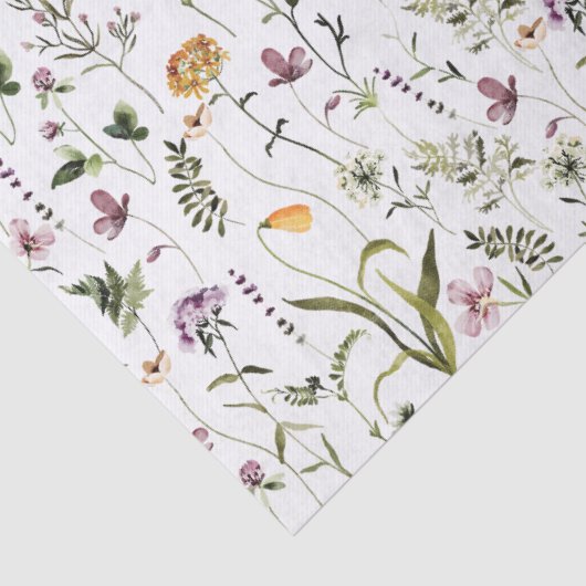 Wildflower Garden Pattern Tissuepapier (Detail)