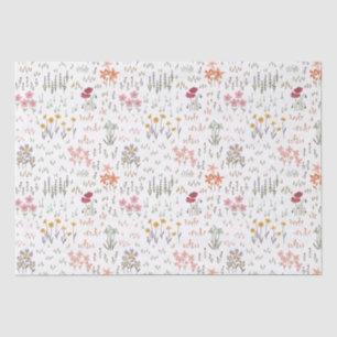 Wildflower Garden Pattern Tissuepapier