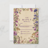 Wildflower Garden RSVP Kaartje (Voorkant)
