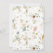 Wildflower Garden Seating Chart Table Number Name  Kaart (Achterkant)