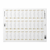 Wildflower Garden Spring Wedding Retouradres Etiket (Full Sheet)