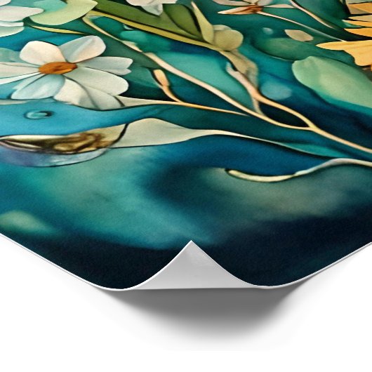 Wildflower Garden Treasure Borst Poster (Hoek)