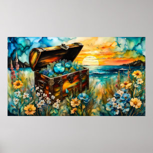 Wildflower Garden Treasure Borst Poster