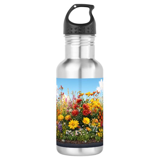 Wildflower Garden Water Bottle. Waterfles (Voorkant)