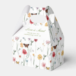 Wildflower Garden Wedding Favor Box Bedankdoosjes