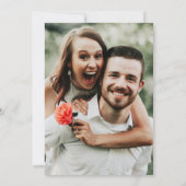 Wildflower Garden Wedding Foto sparen de Datum Kaart (Achterkant)