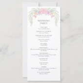 Wildflower Garden Wedding Programma (Achterkant)