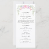 Wildflower Garden Wedding Programma (Voorkant)
