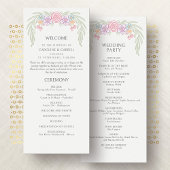 Wildflower Garden Wedding Programma