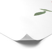 Wildflower Garden Wedding Welcome Poster (Hoek)