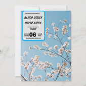 Wildflower Gatefold bruiloft uitnodiging, wo Kaart (Voorkant)