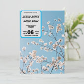 Wildflower Gatefold bruiloft uitnodiging, wo Kaart (Staand voorkant)