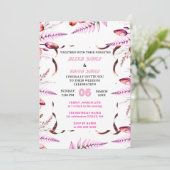 Wildflower Gatefold Wedding Invitation, Pretty Wed Kaart (Staand voorkant)