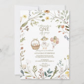 Wildflower Gekke Gans 1e verjaardag Kaart (Voorkant)