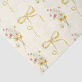 Wildflower gele jongen Baby in Bloom Tissuepapier (Detail)