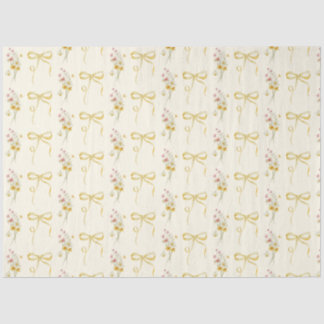 Wildflower gele jongen Baby in Bloom Tissuepapier