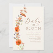 Wildflower Genderneutraal Baby shower Kaart (Voorkant)