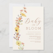 Wildflower Genderneutraal Herfst Baby shower Kaart (Voorkant)
