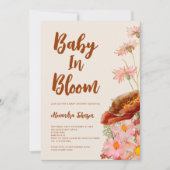 Wildflower Genderneutraal Herfst Baby shower Kaart (Voorkant)