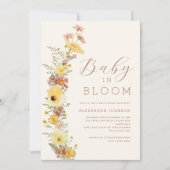 Wildflower Genderneutraal Herfst Baby shower Kaart (Voorkant)