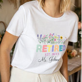 Wildflower gepensioneerde pensioengeschenken voor Tri-Blend shirt