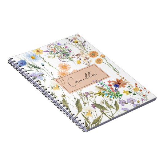 Wildflower gepersonaliseerd tijdschrift Gepersonal Notitieboek (Rechterzijde)