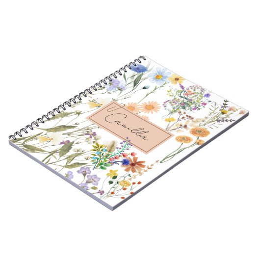 Wildflower gepersonaliseerd tijdschrift Gepersonal Notitieboek (Linkerzijde)