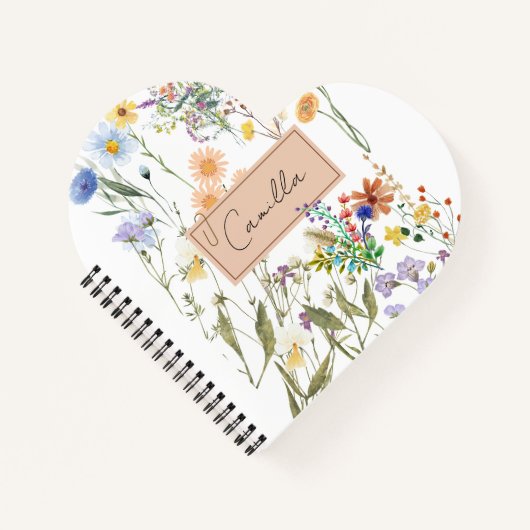 Wildflower gepersonaliseerd tijdschrift Gepersonal Notitieboek (Voorkant)