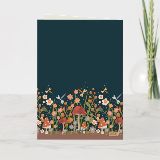 Wildflower  Gepersonaliseerd Verjaardag Kaart (Achterkant)