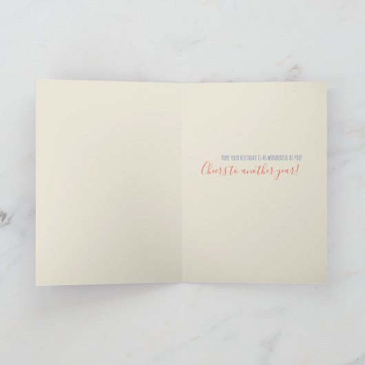 Wildflower  Gepersonaliseerd Verjaardag Kaart (Binnen)