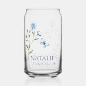 Wildflower gepersonaliseerd Vrijgezellenfeest ijsk Blikvorm Glas (Voorkant)