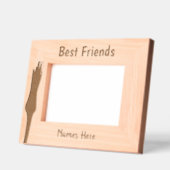 Wildflower gepersonaliseerde beste vriend gegraveerde lijstjes (Links)