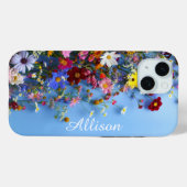 Wildflower gepersonaliseerde iPhone Case (Achterkant (horizontaal))