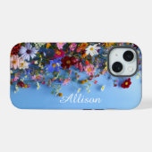 Wildflower gepersonaliseerde iPhone Case iPhone 15 Case (Achterkant horizontaal)