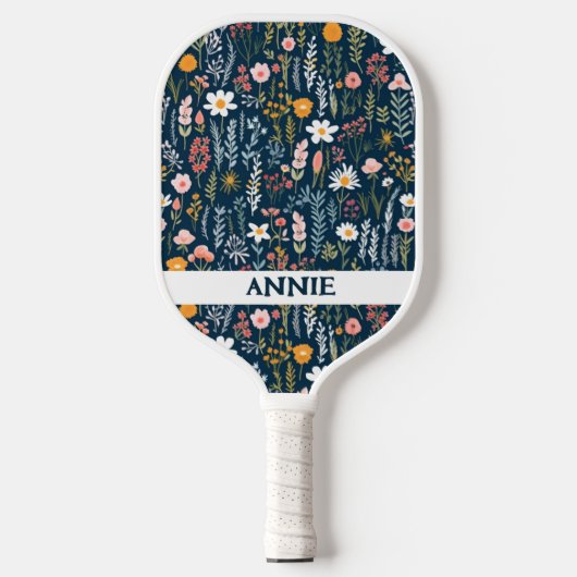 Wildflower gepersonaliseerde pickleball paddle (Voorkant)
